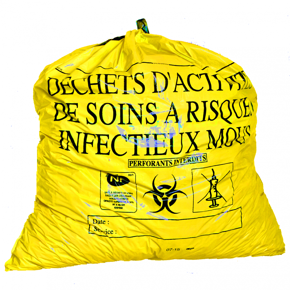 Virsus - Lot de 100 sacs poubelle de couleur jaune pour tri